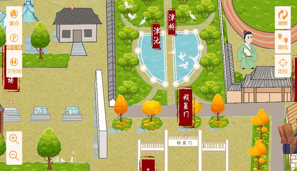 加茂镇手绘地图景区语音讲解导览系统：智慧景区建设的基石